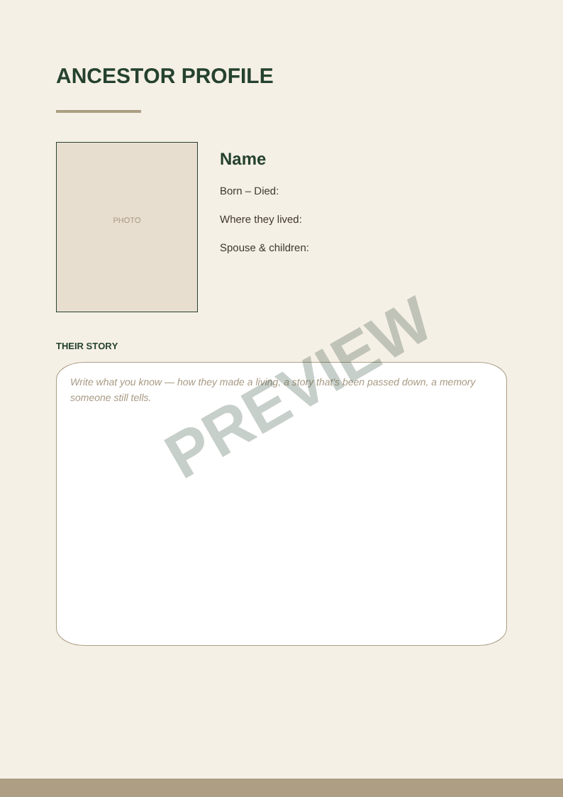 Fields of Yesterday: Family Lineage Book | Editable Genealogy Book | Create Your Own Family Tree Photo Book
